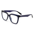 Unisex UV400 Custom Logo Anti Blue Light Glasses with Square Frame Optical Eyewear for Men with Geometric Pattern