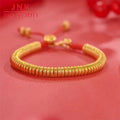 National Fashion New Chinese Style Ruyi Winding Bracelet Gold-Plated Gold Shop Same Style Red Rope Bracelet Lucky Diy Hand-Woven