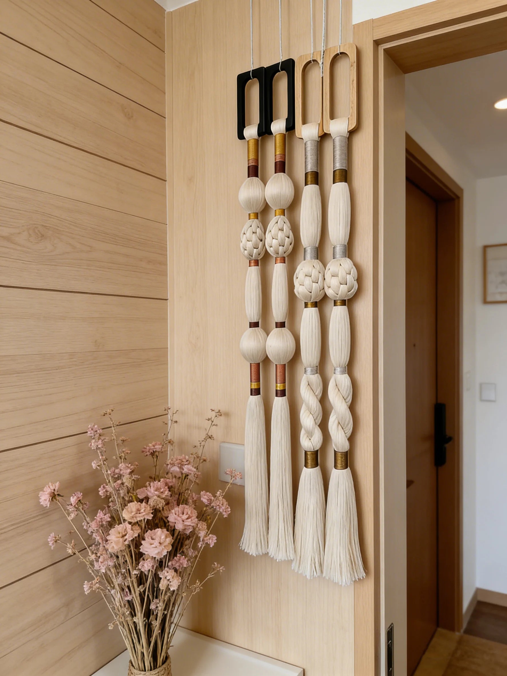 9*125cm Macrame Knot Macrame Wall Hanging Wall Art Decoration Polyester Thread Thickness Tapestry Handmade Craft EH2506017