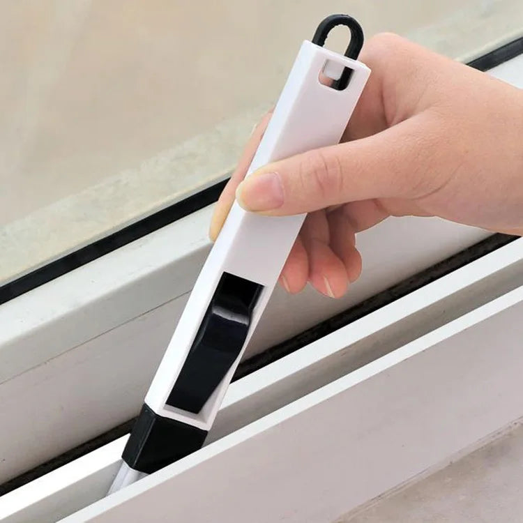 Multifunctional Plastic Window Cleaning Brush Keyboard & Nook Cranny Dust Shovel Window Track Cleaner
