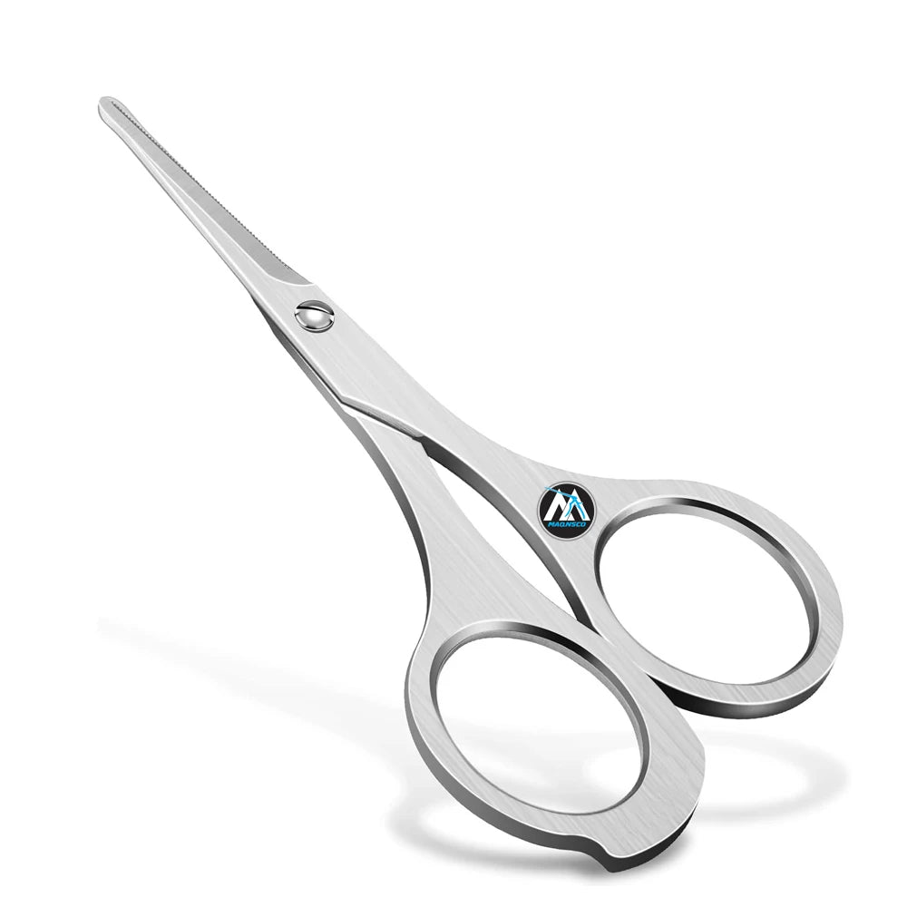 Mustache Scissors Nose Hair Scissors Beard Trimmer Stainless Steel Ear Facial Hair Removal Tools With Rounded Tips Makeup tools