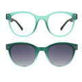 FEROCE ECO Bio TR Material TAC Polarized Luxury Full-Rim Unisex Clip-on Round Sunglasses
