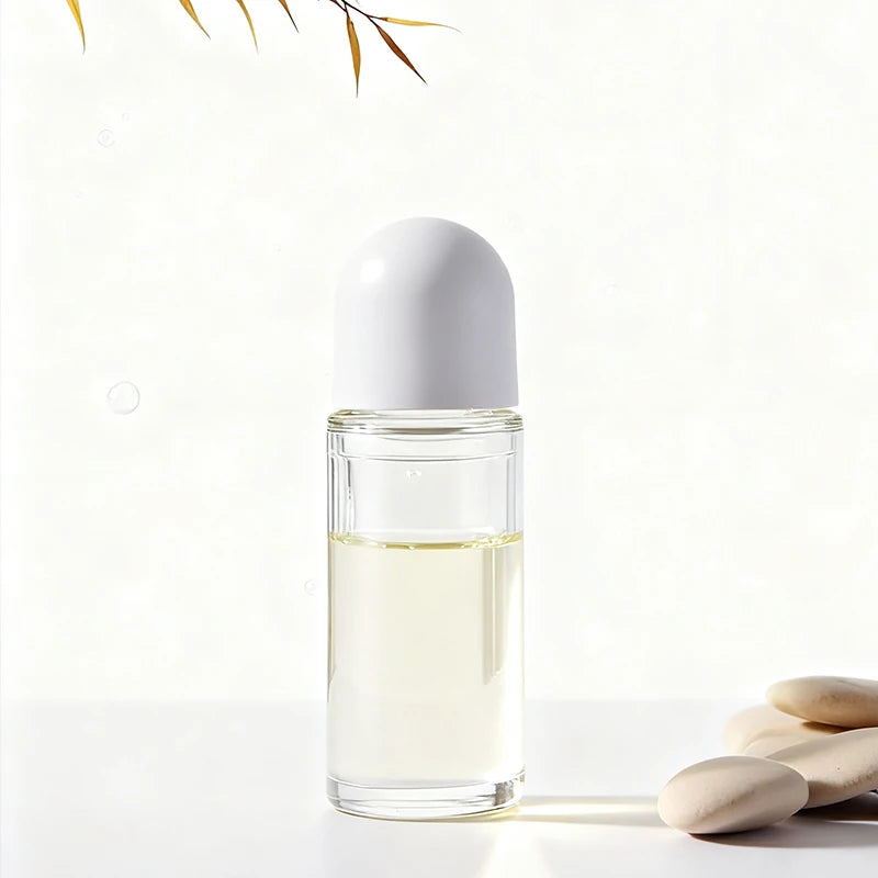30ml 50 ml Fancy Solid Cosmetic Deodorant Roll on Glass Bottles for Cosmetic Packaging Empty Glass Roll on Perfume Bottle