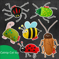 Customize Cute Design Plush Cat Toys with Catnip Animal Felt cat Toy