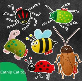 Customize Cute Design Plush Cat Toys with Catnip Animal Felt cat Toy