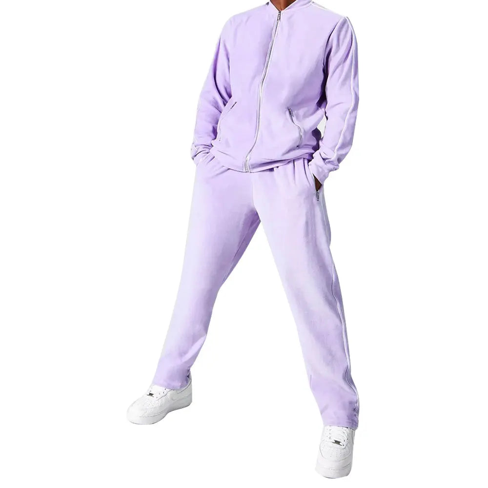 OEM Custom Logo Casual Jogging Suit for Women Autumn Collection-Cropped Hoodie Jogger Sweatpants Two Piece Set Lounge Lounging