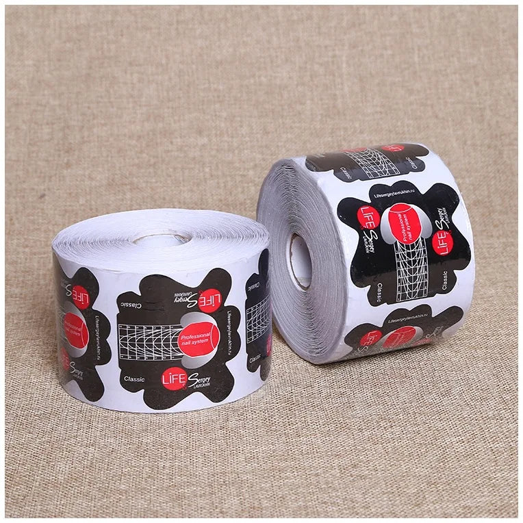 Private Label Plastic Paper Aluminium Nail Form Custom