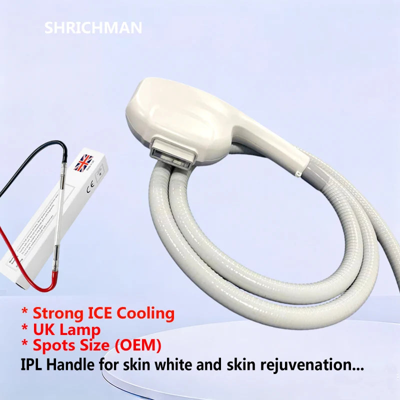 SHRICHMAN IPL Handle OEM Xenon Lamp Handpiece with Water Cooling 1 Million Shots Lifespan CE ROHS Certified Factory Direct Sales