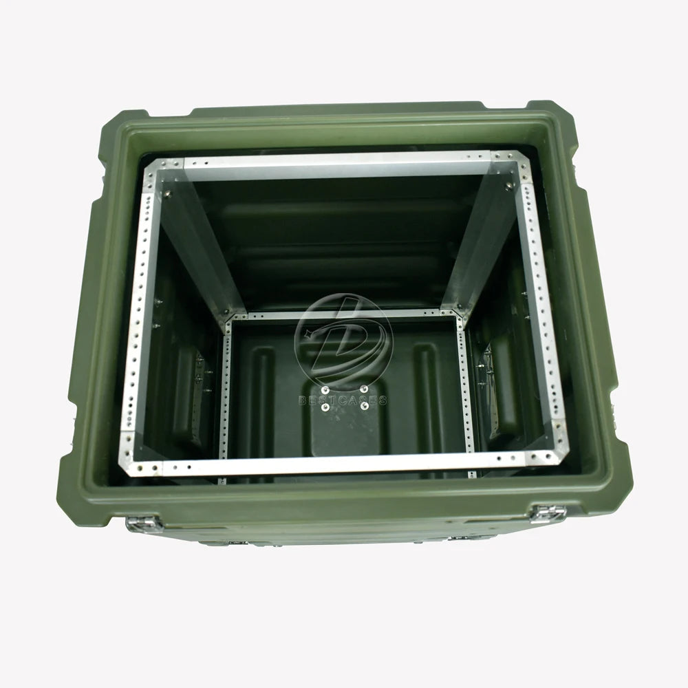 Waterproof Hard Rotational Mold Shockproof 19 Inch 8U Rack Mount Case OEM ODM IP65 Aluminum 10-Year Warranty