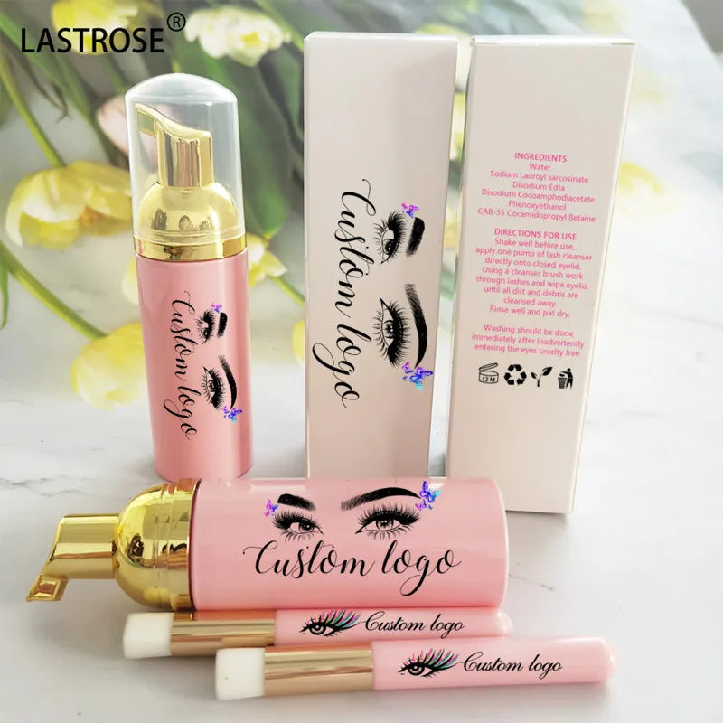 Wholesale Eyelash Extension Eyelash Foam Cleanser Shampoo Lash Foam Eyelash Cleaning Brush Vegan Shampoo Lash Foam Shampoo