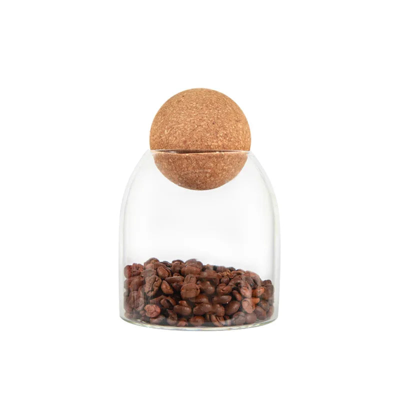 Kitchen Organizer 500ml Transparent Supply sealed Food Grade Glass Cork Stopper Storage tank Storage tank Empty Jar