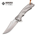 2026 New Design CNC M390 Steel Outdoor EDC Folding Knife Pocket Survival Knife CT4 Titanium Alloy Handle for Camping Carry