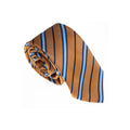 Yellow Navy Blue Italian Tie for Men Adult Standard Width Weaving Fabric One Size