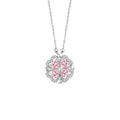 Real Silver Collarbone Chain 925 Sterling Silver Magnetic Lucky Clover Necklace for Women Christmas Gift Valentine's Day Gift