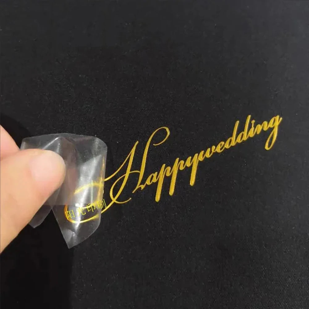 Custom 3D Adhesive Metal Transfer  Printing High-Quality & Durable Perfect Metallic UV  Label Sticker for Your Business