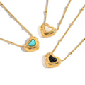 Non Tarnish Waterproof Real Gold Plated Stainless Steel Heart Pendant Necklace for Women MegaBDM