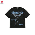 100% Cotton Long Letter Heavyweight Oversized Hip Hop Men's T-shirts OEM Design Custom Private Label Wholesale