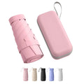Mini Travel Umbrella Light Compact Parasol With UV Protection 6 Foldable Umbrella