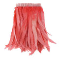 Sewing Coral Fabric Ribbon Chicken Rooster Feather Fringe Trim for DIY Craft Clothing Dress Costume Accessory Party Home Decor