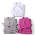 Wholesale Custom Outside Velour Inside Cotton Bathrobe Luxury Spa Hotel Robe Bathrobes Women