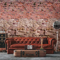 Germany Made Stone Wall Look Photo Wallpaper Mural Red Brown Beige Non Woven Vinyl 2.80x1.59m Highly Living Room Gym