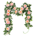YOPIN-993 Hot Sales 2022 Artificial White Peony Flower Garlands Silk Rose Vines Garland for Wedding Decoration