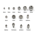 304 Stainless Steel Textured Fluted Beads Pumpkin Corrugated Metal Beads for DIY Jewelry Making Findings MegaBDM