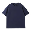 Oem customized cross border special supply 200g european size cotton round neck short sleeved tshirt