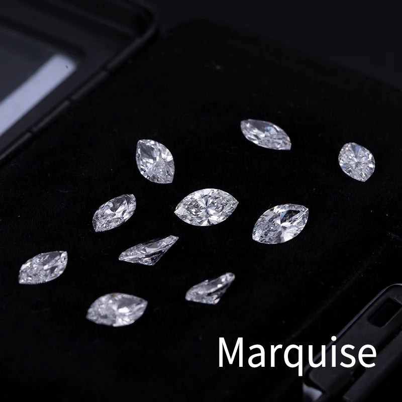 1.5X3mm - 4.5X9mm HPHT DEF VS Melee Lab Created Diamond Marquise Cut Loose Fancy Lab Grown Diamond