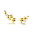 2023 S925 Silver Needles Metal Earrings Advanced Personality Fashion Handmade Diamond Stud Gold Plated Earrings Set for Women