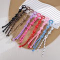 Hot Sale Colorful Handmade Outdoor Braided Nylon Chain Phone Keychain Woven Rope Hanging Trousers-Polyester Lanyard Phone Strap