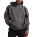 OEM Custom Fleece Hoodie Heavyweight Cotton Zipper Hoodies Acid Washed Print Zip up Hoodie Men