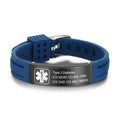 Health ID Emergency Bracelet for Men Women New Silicone Medical Bracelet