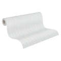 Made in Germany - Coatable Wallpaper rolls Stripes Paintable White Non Woven Vinyl Wallpaper for painting - 2500 x 106 m