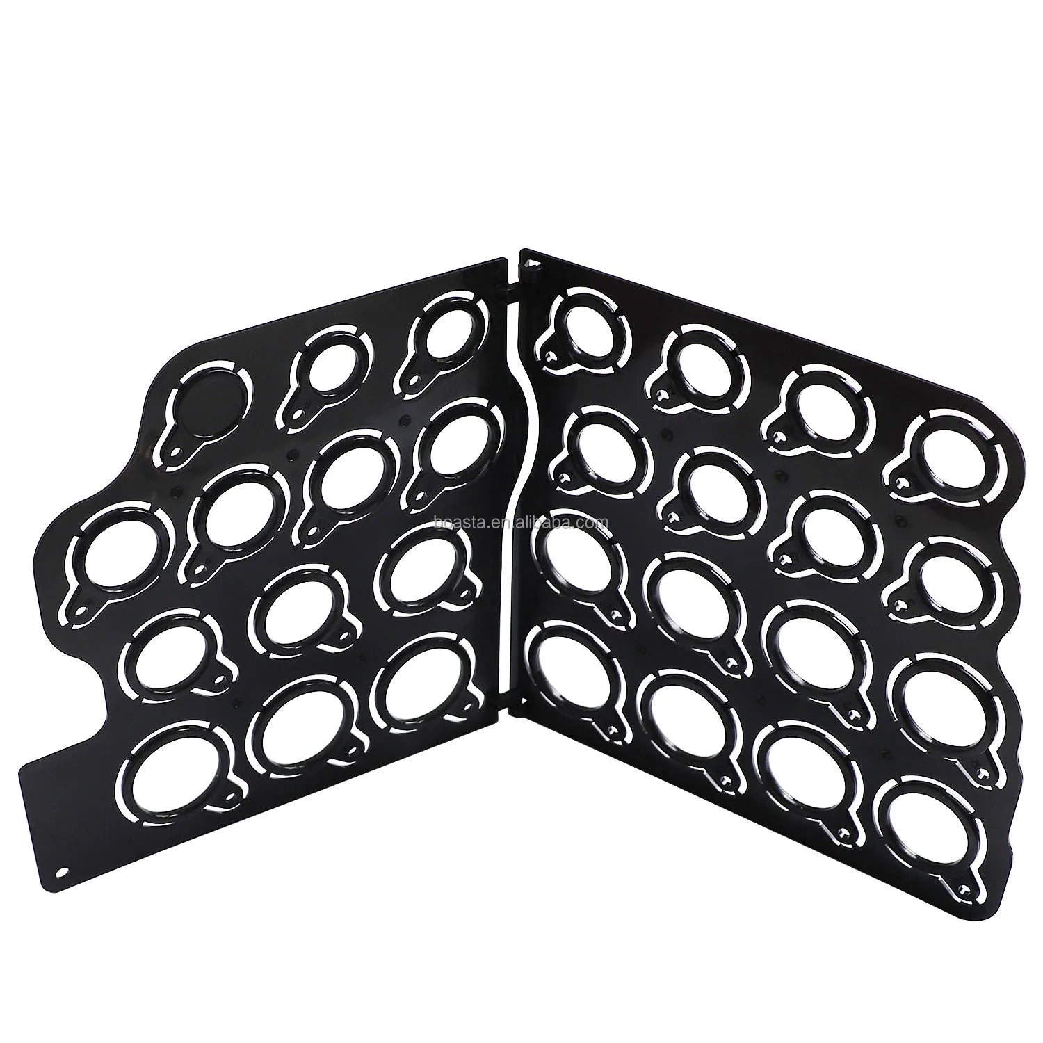 Boasta Plastic Ring Size Measuring Board US Size 0-13 Jewelry Ring Sizer Display Card Black Making Tool
