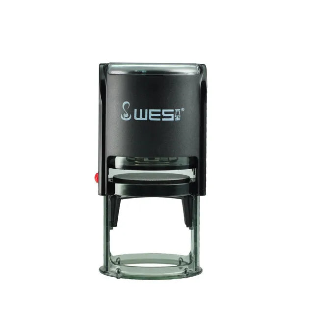 WES Self Inking Stamp 38mm Round Sellos De Goma Support Stamp Custom