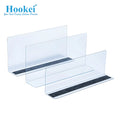 Clear Acrylic Shelf Dividers Wire Retail Clear Pharmacy Plastic Warehouse Acrylic Shelf Dividers for Closet Organizer