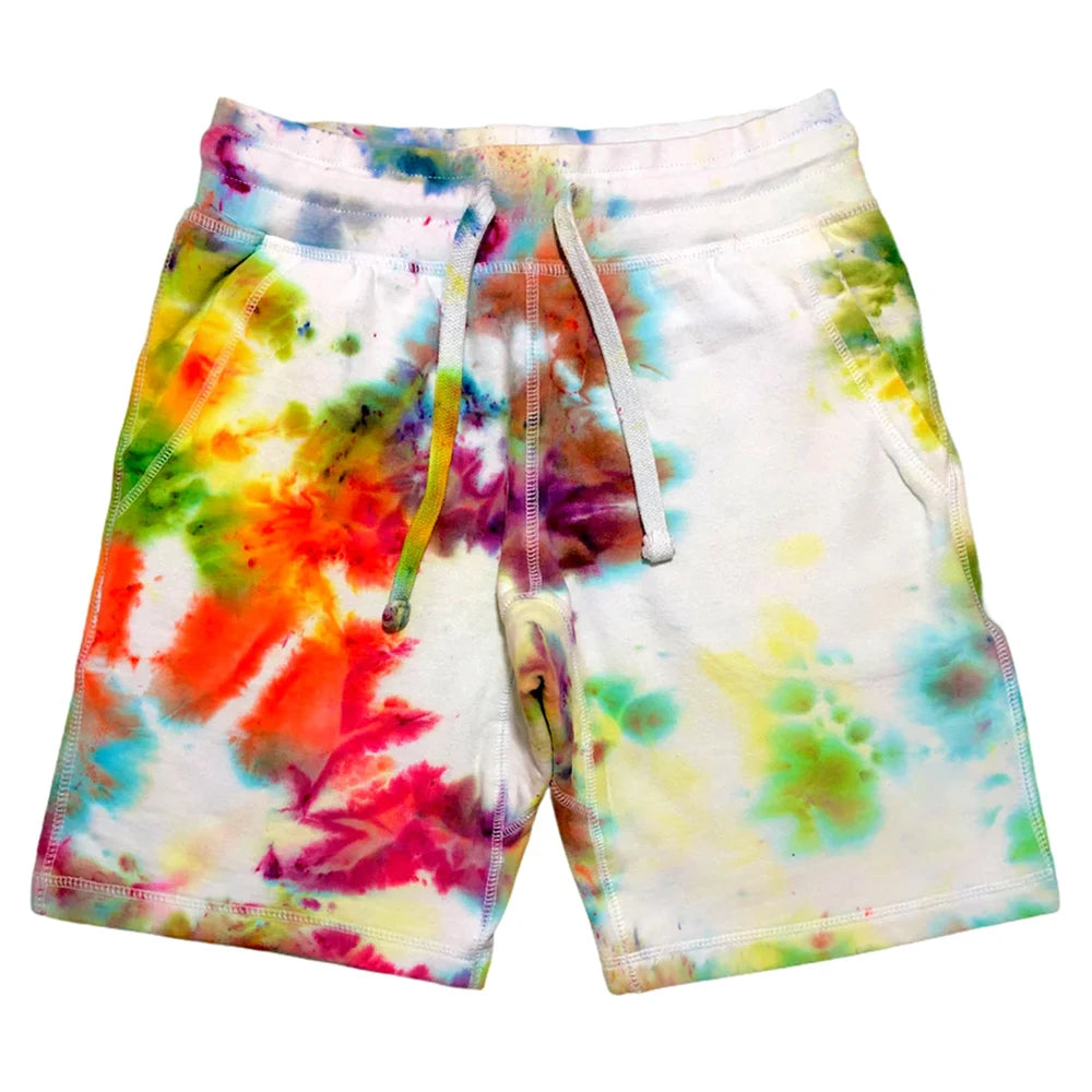Top Trending Men's Shorts Elastic Waist High Street Style Cotton/Polyester Fabric Custom Design Tie Dye Wholesale Rate Cheap