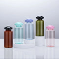 Custom Cylinder PET Plastic Cosmetic Containers 75ml 100ml 150ml 200ml Empty Lotion Bottles Facial Cleanser Packaging