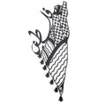Traditional Style Laser Cut Palestine Islamic Iron Sculpture Wall Hanging Gravure Printing Cultural Gift Metal Crafts Plated