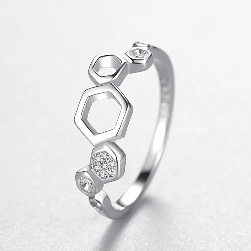 New Arrival Fashion 925 Sterling Silver Cubic Zirconia Exquisite Ring Dainty Vintage Fine Jewelry Rings