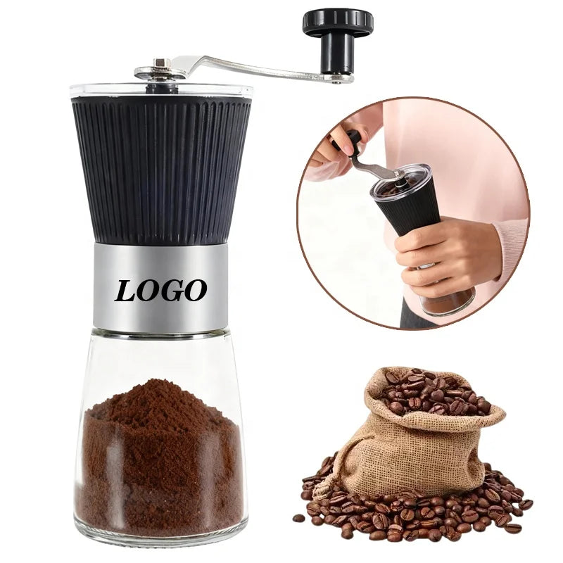 Coffee Grinder Maker Burr Mill Stainless Steel Premium Ceramic Burr Mini Small Hand Mill Portable Espresso Manual Coffee Grinder