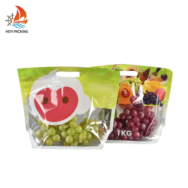 Custom Packaging Pouch Aseptic High  Brand Bags Stand up Dry Fruit for Fruit Juice Design With Handle