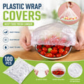 100Pcs Disposable Elastic Food Storage Covers Universal Kitchen Wrap Bowl Lids for Fruit Vegetables Food Fresh Keeping Bags