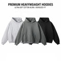 High Quality Men's Pullover Sweatshirts Unisex Oversized Hoodies Blank Heavyweight Hoddie Boxy Sudadera Custom Cotton Hoodie