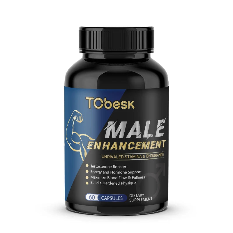 Tcbesk Male Enhancement Capsule Dietary Supplement Herbal Ingredients Energy Support and Enhance Endurance 60 Capsules