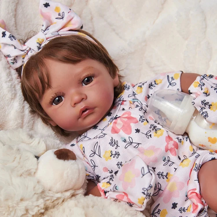 Babeside 17\" Quiet Reborn Baby Felicia Soft Mini Fashion Doll Best Gift for Kids Little Infant Girl Model Toy
