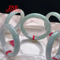 Factory Wholesale Myanmar Natural White A- Type Jade Crack-free Floating Flowers Jade Bracelet Wholesale MegaBDM