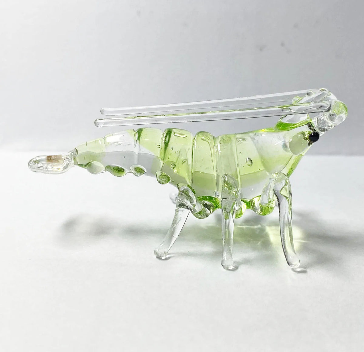 OEM Supplier Handmade Murano Glass Shrimp Lobster Art Figurine Sculpture Carved Home Decor Gift Chien Keng Brand Taiwan MegaBDM