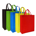Customizable Large-Handle Non-Woven Vertical Stitched Totes Eco-Friendly Shoulder Closure Shopping Bags Advertising Gifts